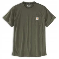 Koszulki męskie - Koszulka Carhartt Force Midweight S/S Pocket - miniaturka - grafika 1