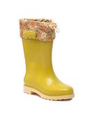 Buty dla dziewczynek - Melissa Kalosze Mini Melissa Rain Boot III Inf 33616 Żółty - miniaturka - grafika 1