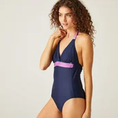 Stroje kąpielowe - Regatta Kostium kąpielowy damski Flavia II Granatowy, Rozmiar: 34 - miniaturka - grafika 1