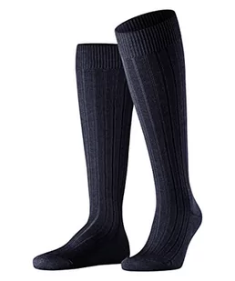 Falke męskie skarpety Teppich im Schuh do kolan - mieszanka wełny merynosowej, niebieskie (ciemny granatowy 6370), UK 7-8 (UE 41-42 RADE-8-9), 1 para 15410 - Skarpetki damskie - miniaturka - grafika 1