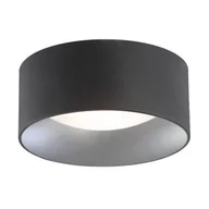 Lampy sufitowe - MLAMP Plafon LAMPA sufitowa ARMOH 704 MLAMP okrągła OPRAWA natynkowa czarna srebrna ARMOH 704 - miniaturka - grafika 1