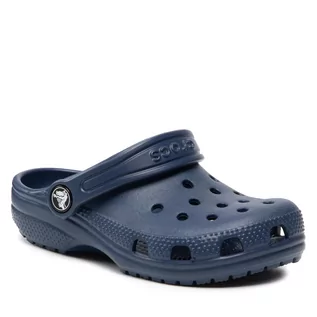 Klapki i japonki damskie - Crocs Klapki Classic Clog K 206991 Navy - grafika 1