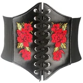 Paski - PASEK PAS GORSET szeroki Wiązany HAFT FOLK GÓRALSKI - miniaturka - grafika 1