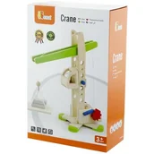 Zabawki konstrukcyjne - VIGA Dźwig drewniany konstrukcyjny V59698 - miniaturka - grafika 1