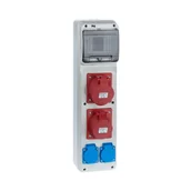 Rozdzielnie elektryczne - Elektro-Plast Rozdzielnica siłowa RS natynkowa 6-modułowa 2x230V 1x16A/5P 1x32A/5P 6240-00 - miniaturka - grafika 1