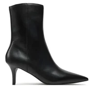 Botki damskie - Botki Calvin Klein Jeans 60Mm Stiletto Heel Bootie YW0YW01836 Czarny - miniaturka - grafika 1