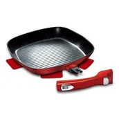 Patelnie - Berlinger Haus Patelnia Lumarko Patelnia grillowa 28cm burgundy bh-1947 BH-1947 Kinghoff - miniaturka - grafika 1