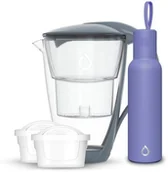 Zabawki AGD - Dzbanek CRYSTAL Stalowy LED 2wkłady Unimax +Wrzosowa Butelka Termiczna Easy - miniaturka - grafika 1