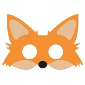 Dodatki do strojów karnawałowych - MASKA FILCOWA LISEK STRÓJ ZWIERZĘTA LEŚNE LAS FOX - miniaturka - grafika 1
