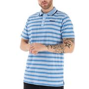 Koszulki sportowe męskie - Koszulka Prosto Klasyk Polo Crime KL221MTEE3021 - niebieska - miniaturka - grafika 1