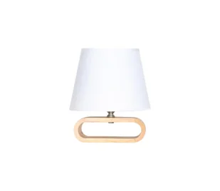 Zuma Line 2529-000-200-000-0113 - Lampa stołowa 1xE14/40W/230V bambus/biały - Lampy stojące - miniaturka - grafika 1