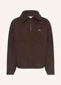 Bluzy męskie - Lacoste Bluza Polarowa braun - LACOSTE - miniaturka - grafika 1