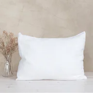 Poszewki na poduszki - Poszewka na poduszkę lniana MOANA Basic, Rozmiar - 70x80, Kolor - snow white NAJLEPSZA CENA, - miniaturka - grafika 1