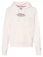 Bluzy damskie - Tommy Jeans - Damska bluza z kapturem, biały - miniaturka - grafika 1