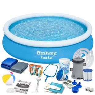 Basen ogrodowy, rozporowy, zestaw 17w1, 366x76 cm Bestway - Baseny ogrodowe - miniaturka - grafika 1