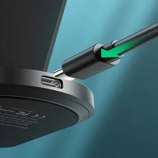 Ugreen bezprzewodowa ładowarka Qi 10 W podstawka stojak na telefon + kabel USB - USB Typ C czarny (60228 ED025) - Kable USB - miniaturka - grafika 8