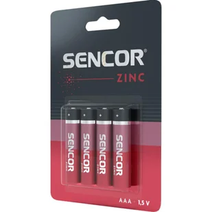 Bateria cynkowo-węglowa, AAA (LR03), AAA, 1.5V, Sencor, blistr, 4-pack - Baterie i akcesoria - miniaturka - grafika 6