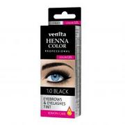 Akcesoria i kosmetyki do stylizacji brwi - Venita Eyebrow&Eyelash Tint Gel, henna do brwi i rzęs 1.0 Black, 15 ml - miniaturka - grafika 1
