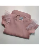 Body dla niemowląt - Baby in world Body niemowlęce z krótkim rękawem Harmony Girl Blush, Rozmiar: 80/86 - miniaturka - grafika 1
