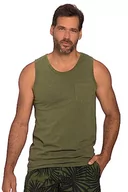 Koszulki męskie - JP 1880, Męski, duże rozmiary, tank top, washed, okrągły dekolt, duży nadruk, zielony morski, 3XL - miniaturka - grafika 1
