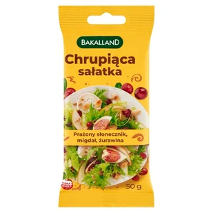 BAKALLAND S.A. Chrupiąca sałatka z żurawiną Bakalland 50 g - Inne przekąski suche - miniaturka - grafika 1