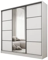 Szafy - Szafa przesuwna z lustrem 180 cm BEST Biały - miniaturka - grafika 1