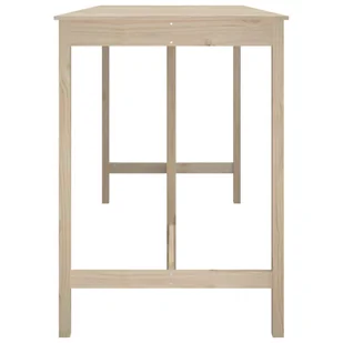 Lumarko Stolik barowy, 180x80x110 cm, lite drewno sosnowe - Ławy i stoliki kawowe - miniaturka - grafika 5