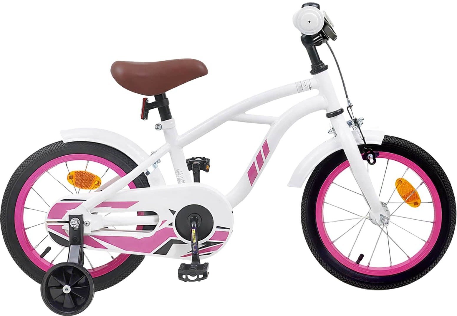 vidaXL vidaXL Rower Dziecięcy 16 Cali dla dzieci w wieku 4-6 lat Biały