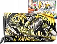 Portfele - Rovicky Duży, skórzany portfel damski na zatrzask - Rovicky NoSize - miniaturka - grafika 1