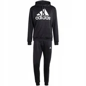 Dresy damskie - Dres męski adidas Terry Hooded Tracksuit czarny IP1610 S - Adidas - miniaturka - grafika 1