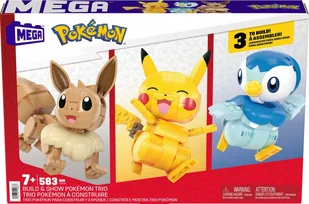 Mega Pokemon - Trio Pokemonów do zbudowania 3-pak - Klocki - miniaturka - grafika 1