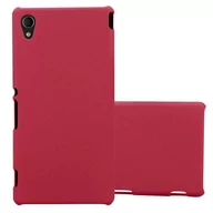 Etui i futerały do telefonów - Pokrowiec Etui Do Sony Xperia M4 AQUA w FROSTY CZERWONY Pokrowiec Ochronny Obudowa Hard Case Cover Cadorabo - miniaturka - grafika 1