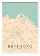 Plakaty - Edynburg mapa kolorowa - plakat 60x80 cm - miniaturka - grafika 1