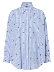 Tommy Hilfiger - Bluzka damska, niebieski|wielokolorowy - Koszule damskie - miniaturka - grafika 1