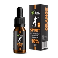 Suplementy naturalne - Green Pharm, Olejek 10%CBD+MCT Orange Sport Isolate Pure, 10ml - miniaturka - grafika 1
