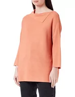 Swetry damskie - s.Oliver BLACK LABEL Damski sweter z dzianiny, pomarańczowy, S - miniaturka - grafika 1