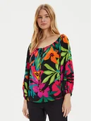 Bluzki damskie - Joseph Ribkoff Bluzka 242175 Kolorowy Relaxed Fit - miniaturka - grafika 1