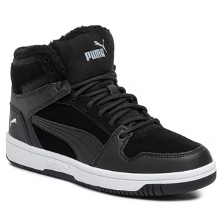 Buty dla chłopców - Sneakersy PUMA - Rebound Layup Fur SD Jr 370497 01 Puma Black/Puma White - grafika 1