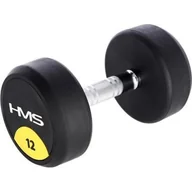 Hantle i ciężarki - HMS HG PRO 12 KG HANTLE GUMOWANE HMS - miniaturka - grafika 1