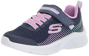 Skechers Dziewczęce sneakersy Microspec, Navy Mesh Lavender Mint Trim, 33.5 EU - Buty dla dziewczynek - miniaturka - grafika 1
