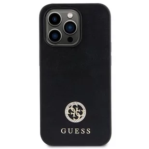 Guess GUHCP13LPS4DGPK iPhone 13 Pro 6.1" czarny/black hardcase Strass Metal Logo - Etui i futerały do telefonów - miniaturka - grafika 3