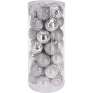 Bombki - Home Styling Collection Bombki choinkowe 6 cm 35 sztuk srebrne CAA113410 - miniaturka - grafika 1