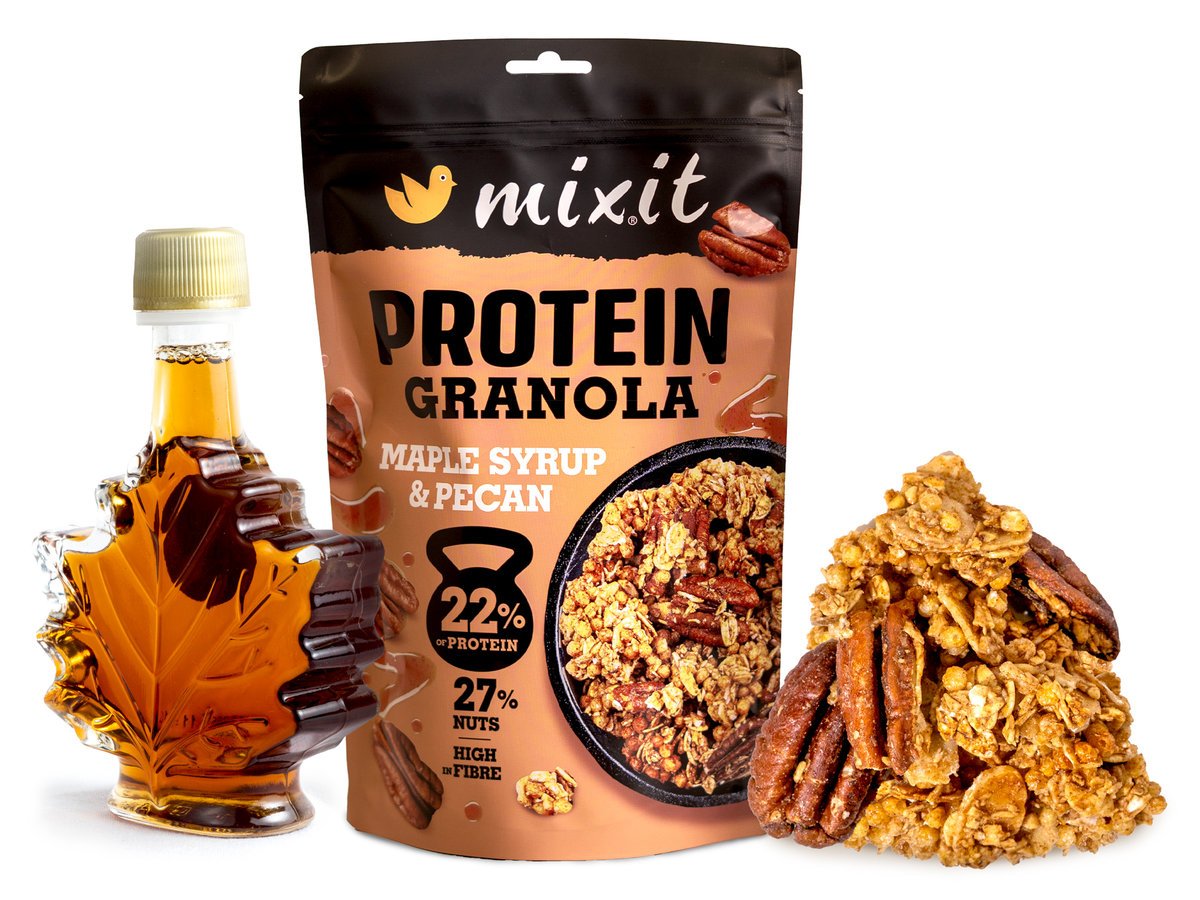 Mixit Proteinowa granola z syropem klonowym i orzechami pekan, 350 g