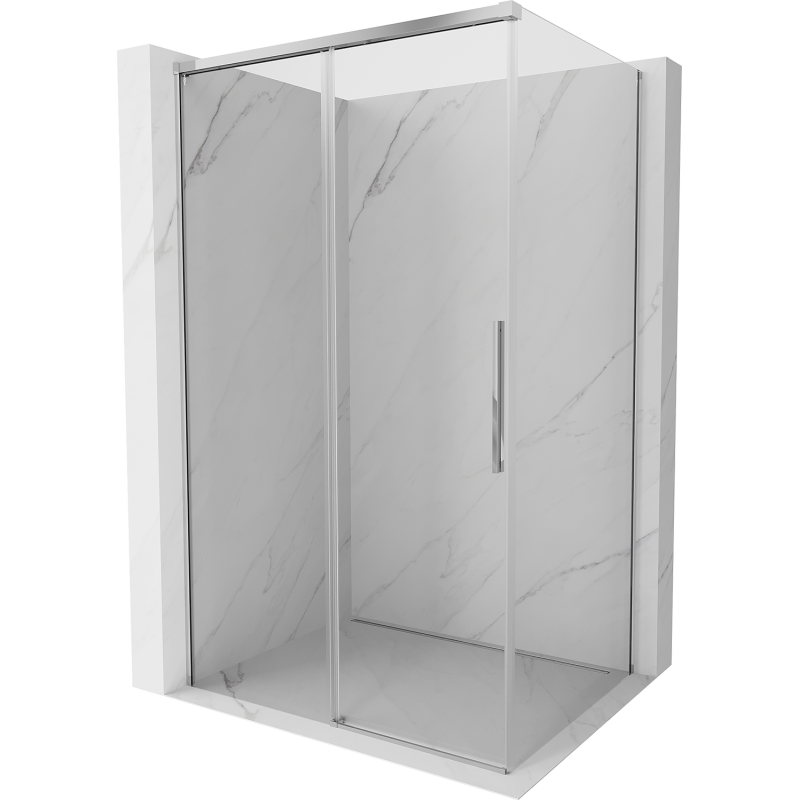 Mexen Rox kabina prysznicowa rozsuwana 120 x 75 cm, transparent, chrom - 8C2-120-075-01-00