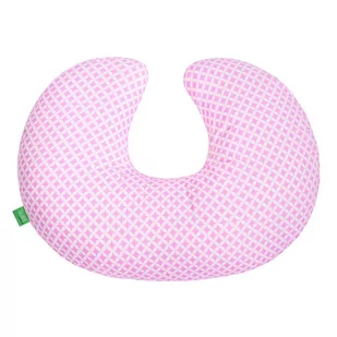 Lulando Poduszka do karmienia rogal, Karo róż - Poduszki do karmienia - miniaturka - grafika 1