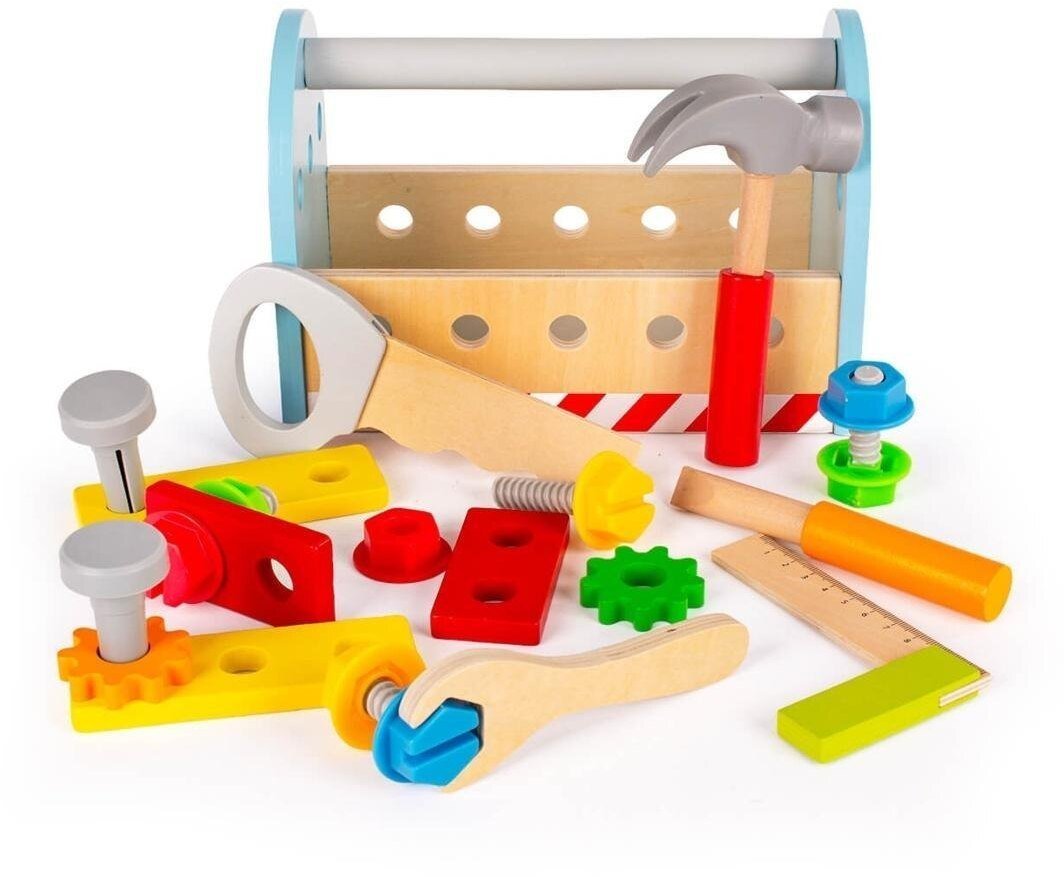 Masterkidz Skrzynka z narzedziami drewniana Montessori