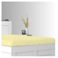 Prześcieradła dla dzieci - Prześcieradło Frotte Z Gumką Do Łóżeczka 80x180 Krem 180 GSM Grube Premium - miniaturka - grafika 1