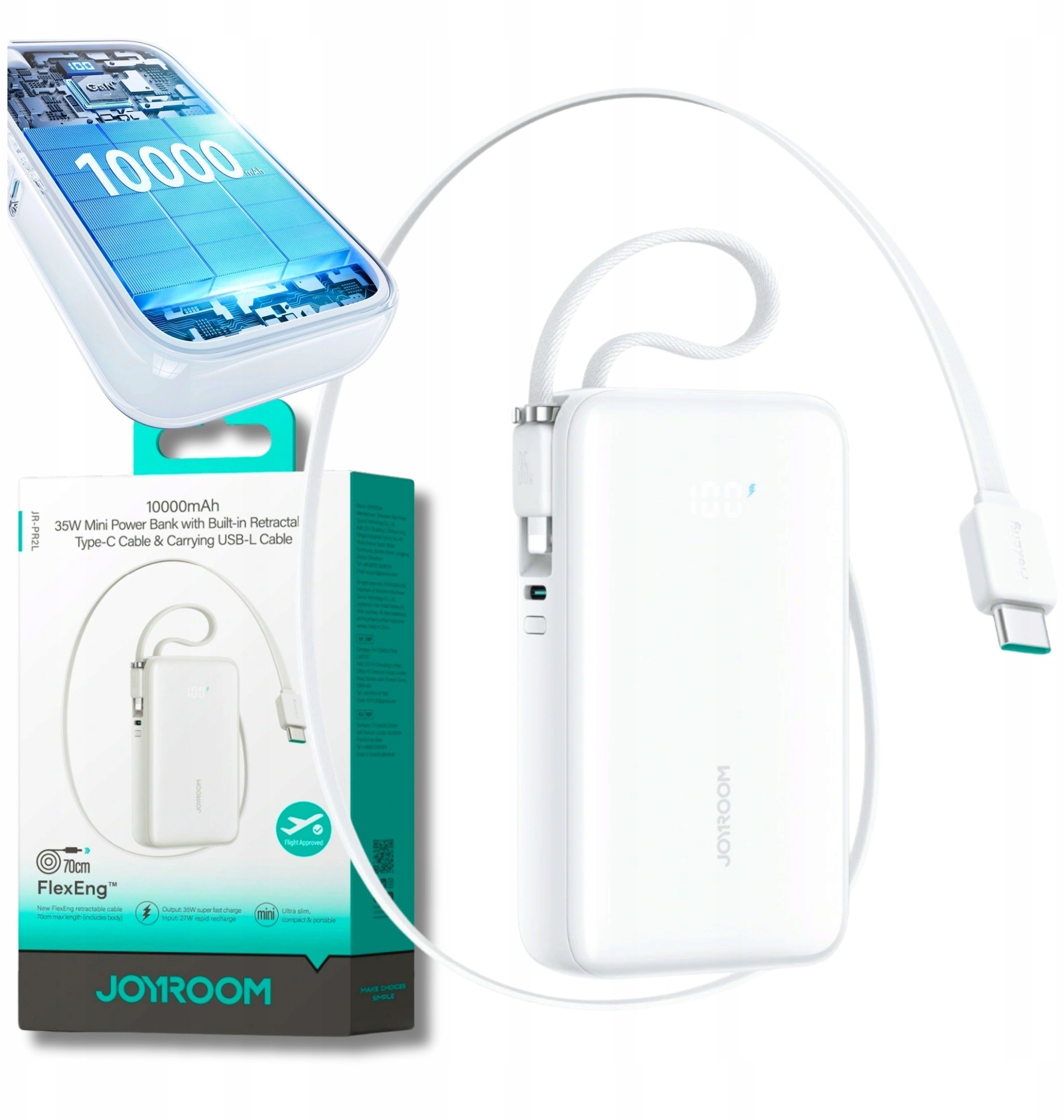 Joyroom JR-PR2L 10000mAh 35W Biały