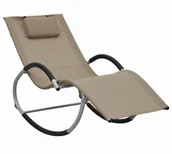 Leżaki ogrodowe - Elior Brązowoszary leżak ogrodowy G4-B41 - miniaturka - grafika 1