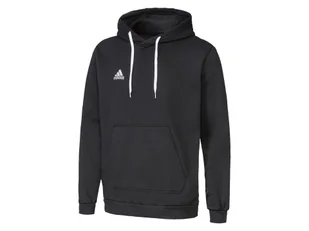 adidas Męska bluza z kapturem "Entrada 22", z polaru (L, Czarny) - Swetry męskie - miniaturka - grafika 1